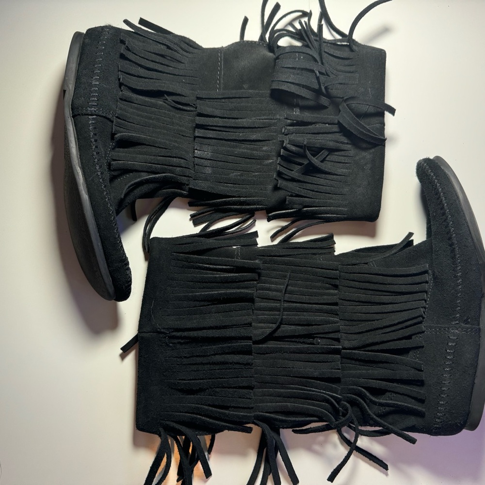 leather minnetonka leather boots